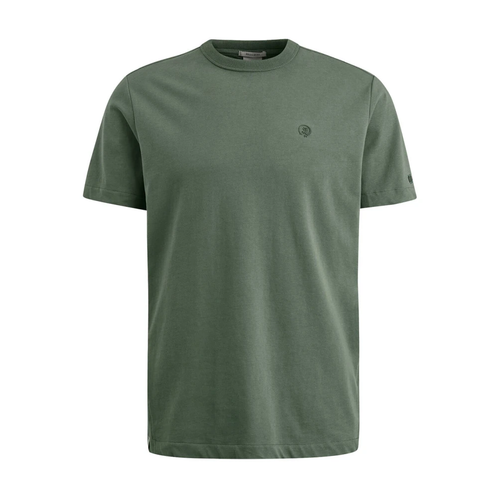 CAST IRON Heren Polo's & T-shirts Short Sleeve R-neck Heavy Co Jersey Regular Fit Groen