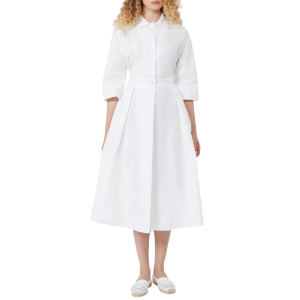 Weekend Max Mara Women's White Padana Dress - Shirt Dresses - 2XS - Dresses