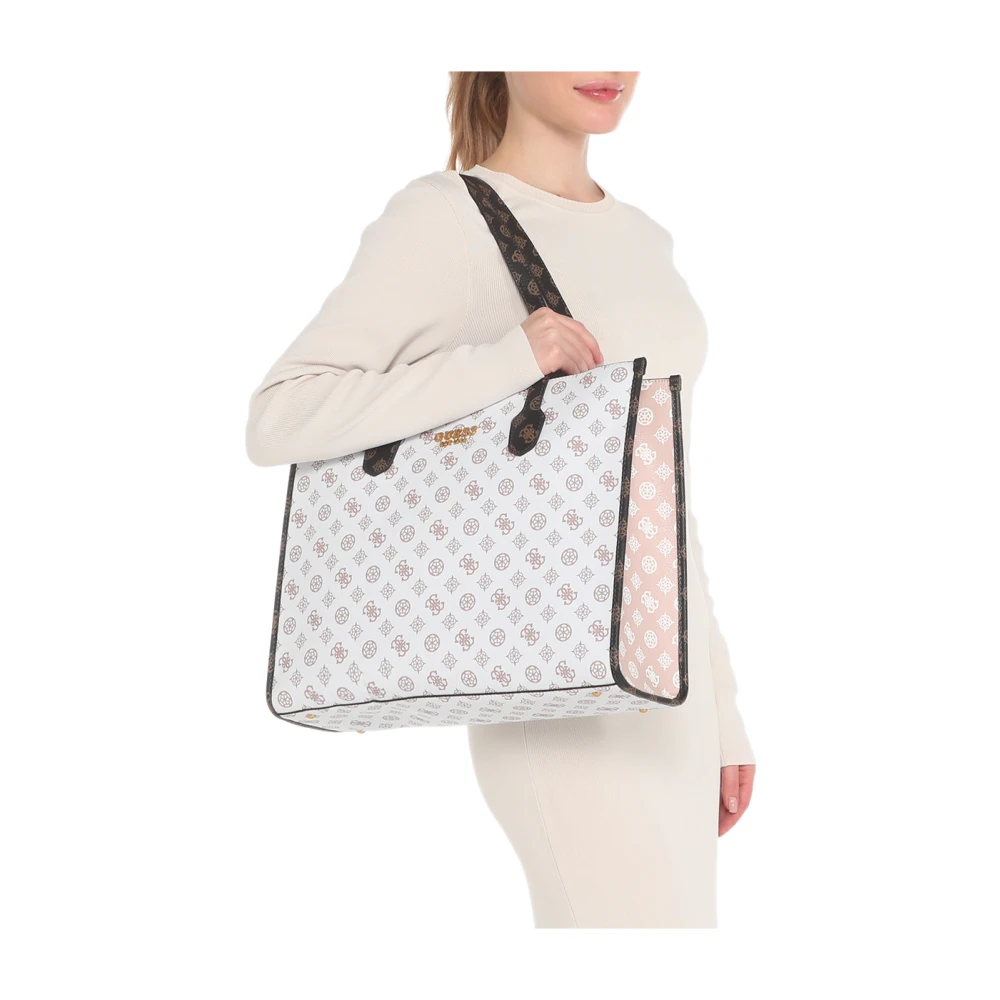 Guess Klassieke Silvana Handtas White Dames