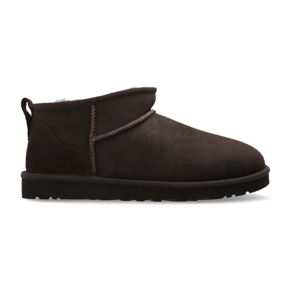 Ugg Men's Brown Winter Boots, 9 Uk, Classic Ultra Mini Snow Boots