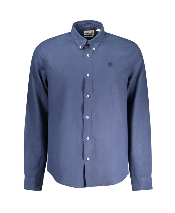 blauw-katoenen-slim-fit-overhemd