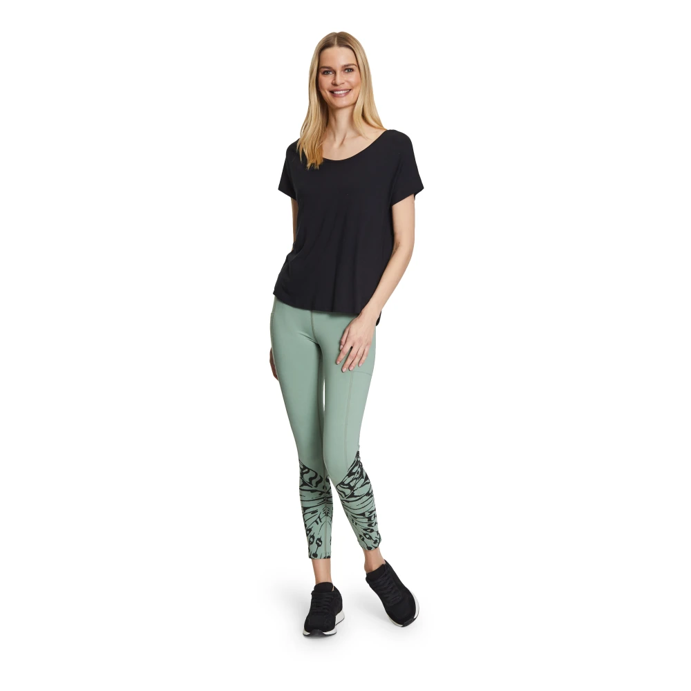 Betty Barclay Leggings met hoge taille en zakken Green Dames