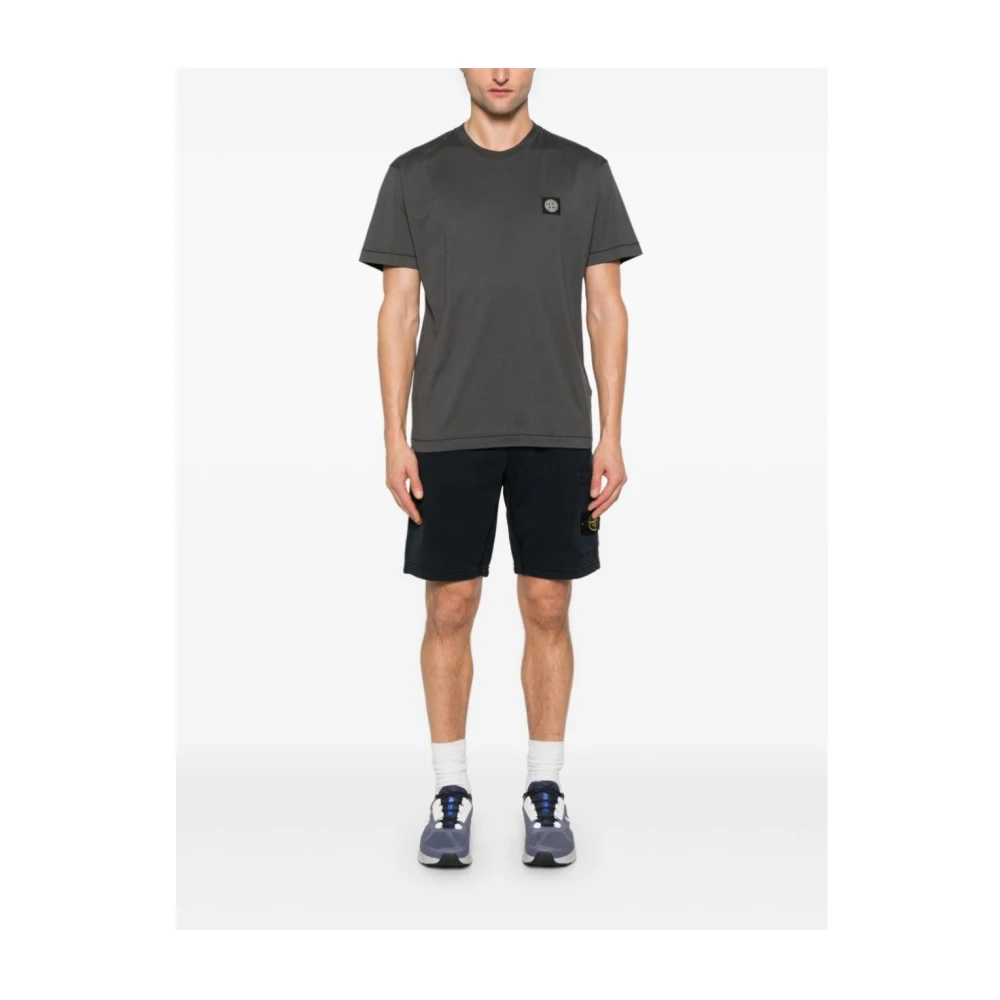 Stone Island Casual Shorts met Style V0020 Black Heren