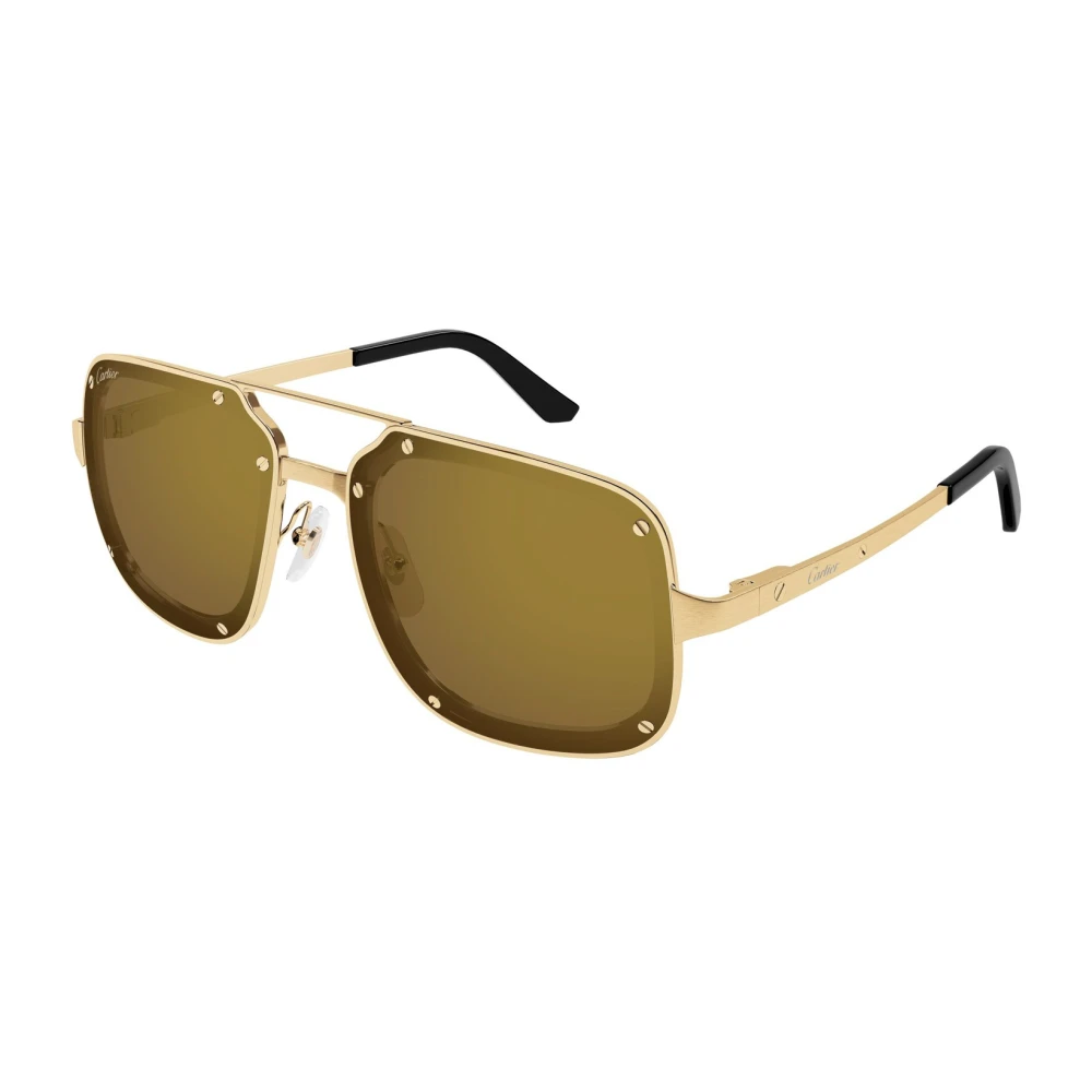 Cartier Men's Yellow Sunglasses, 58 Mm, Santos Evolution Sunglasses