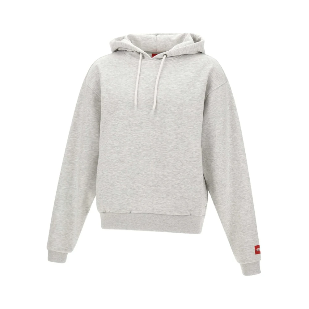 The North Face Men's Grey Hooded Sweatshirt With Pockets