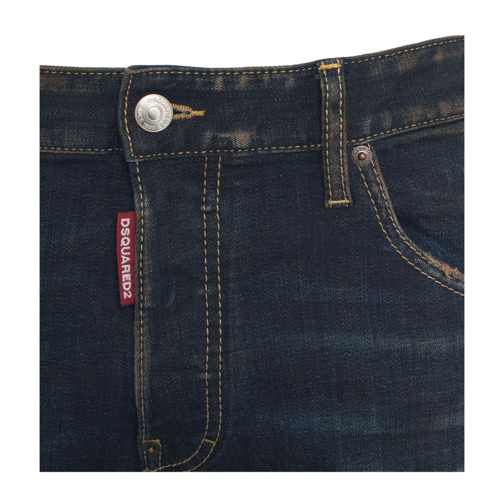 Dsquared2 Blauwe Skater Jeans Aw24 Blue Heren