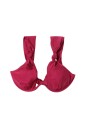 fuchsia-knotted-underwire-bikini-swimsuit