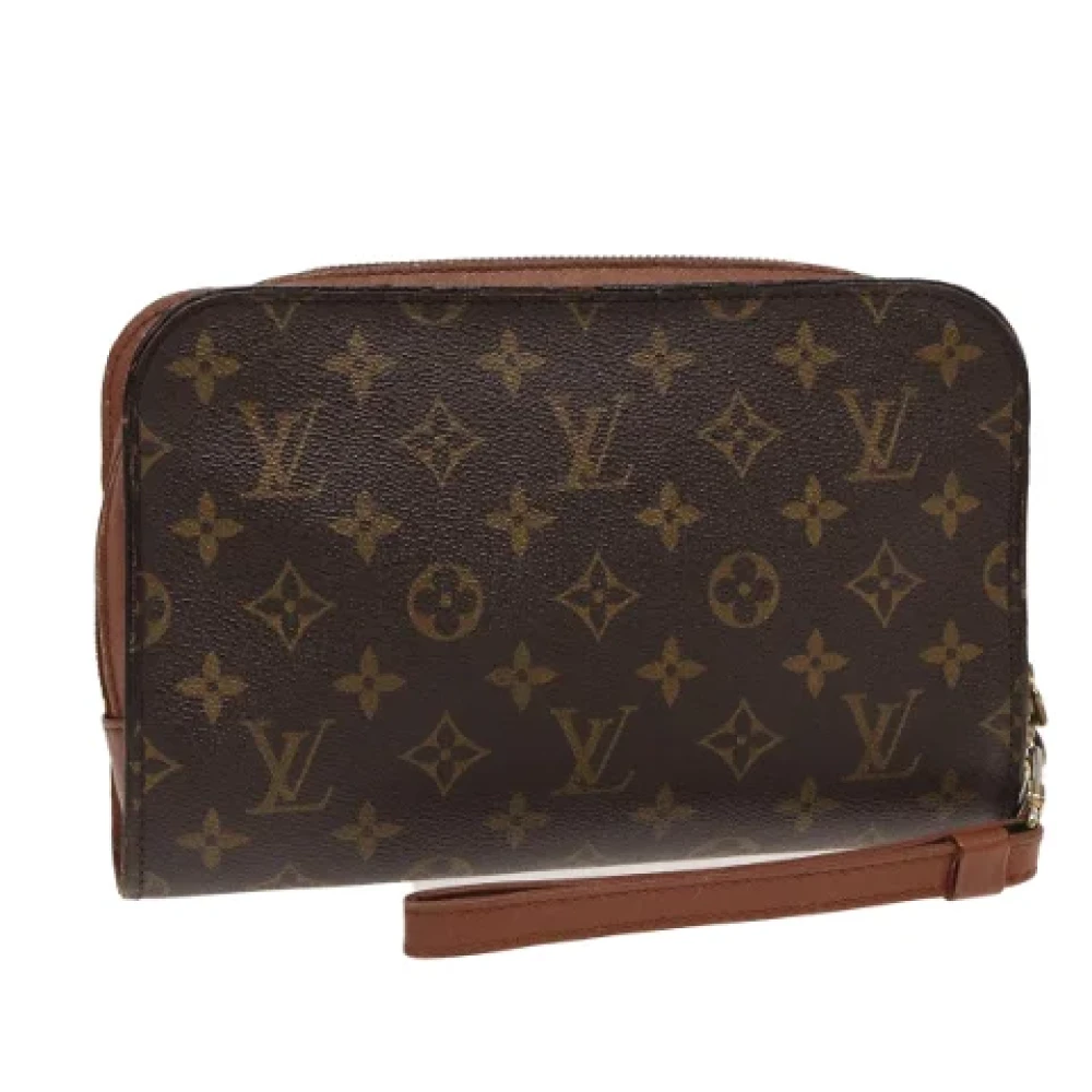 Louis Vuitton Vintage Pre-owned Canvas clutches Brown Dames