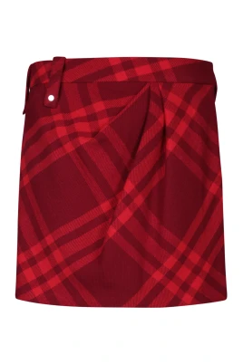 Pleated Wool Skirt