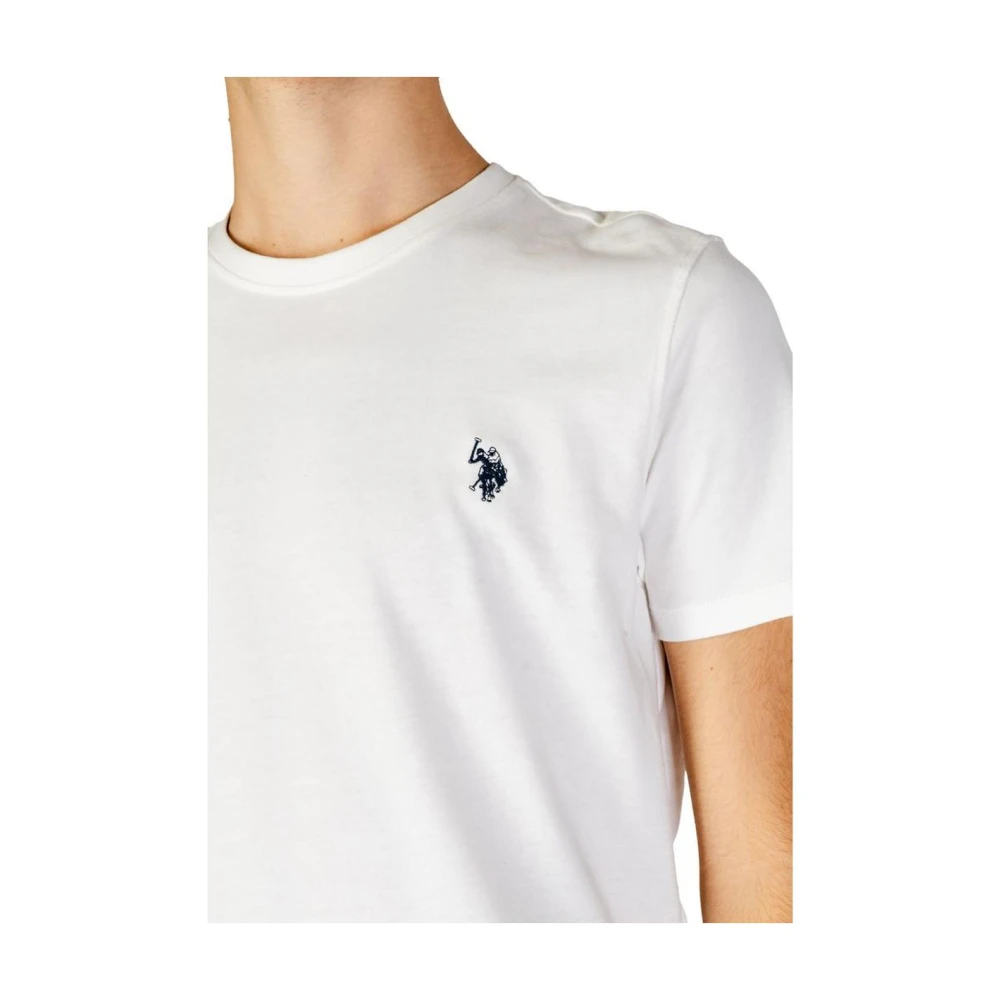 U.s. Polo Assn. Witte Katoenen Crew Neck Tee White Heren