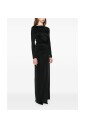 robe-noire-a-col-drape-cowl