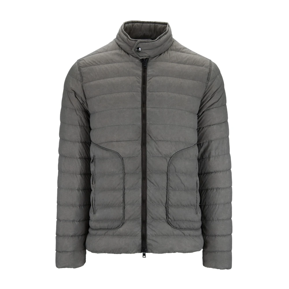 Herno Zip-Up Puffer Jacka Gray, Herr