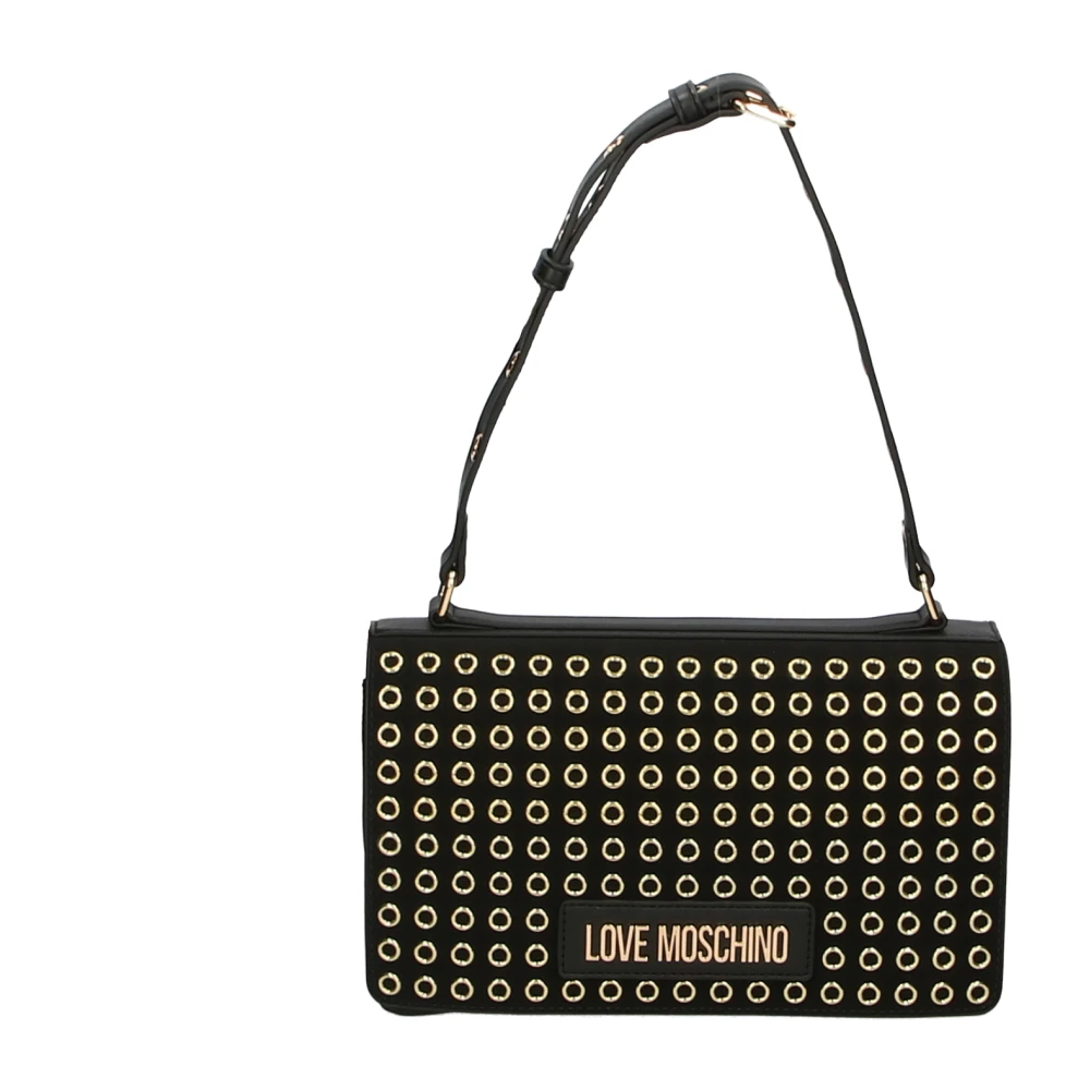 Love Moschino Zwarte Schoudertas Verstelbare Band Black Dames