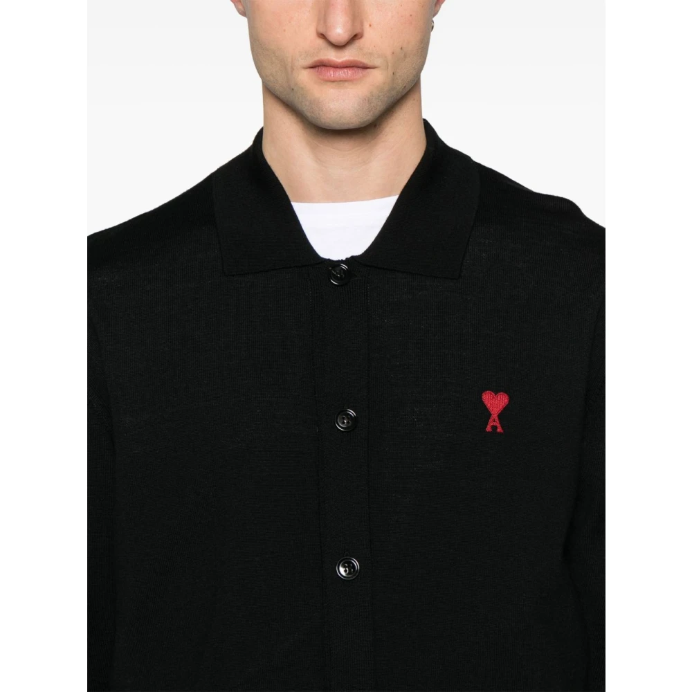 Ami Paris Zwarte Truien voor een Stijlvolle Look Black Heren