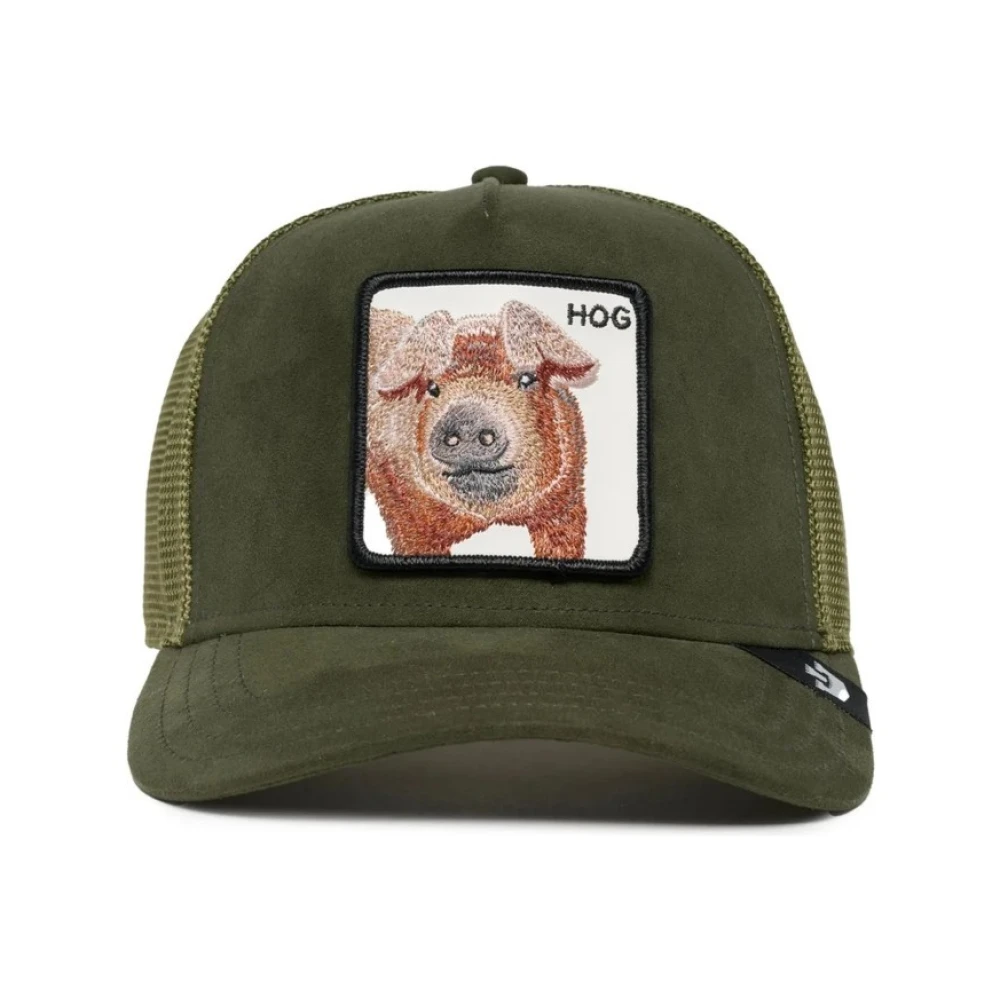 Goorin Bros Groene Suède Truckerpet Green Heren