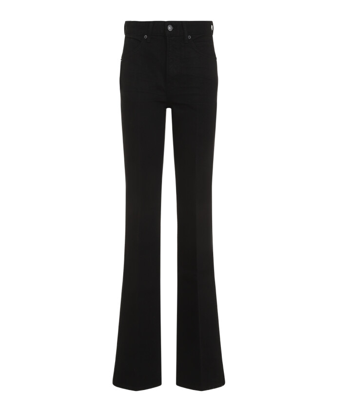 black-cotton-flared-jeans