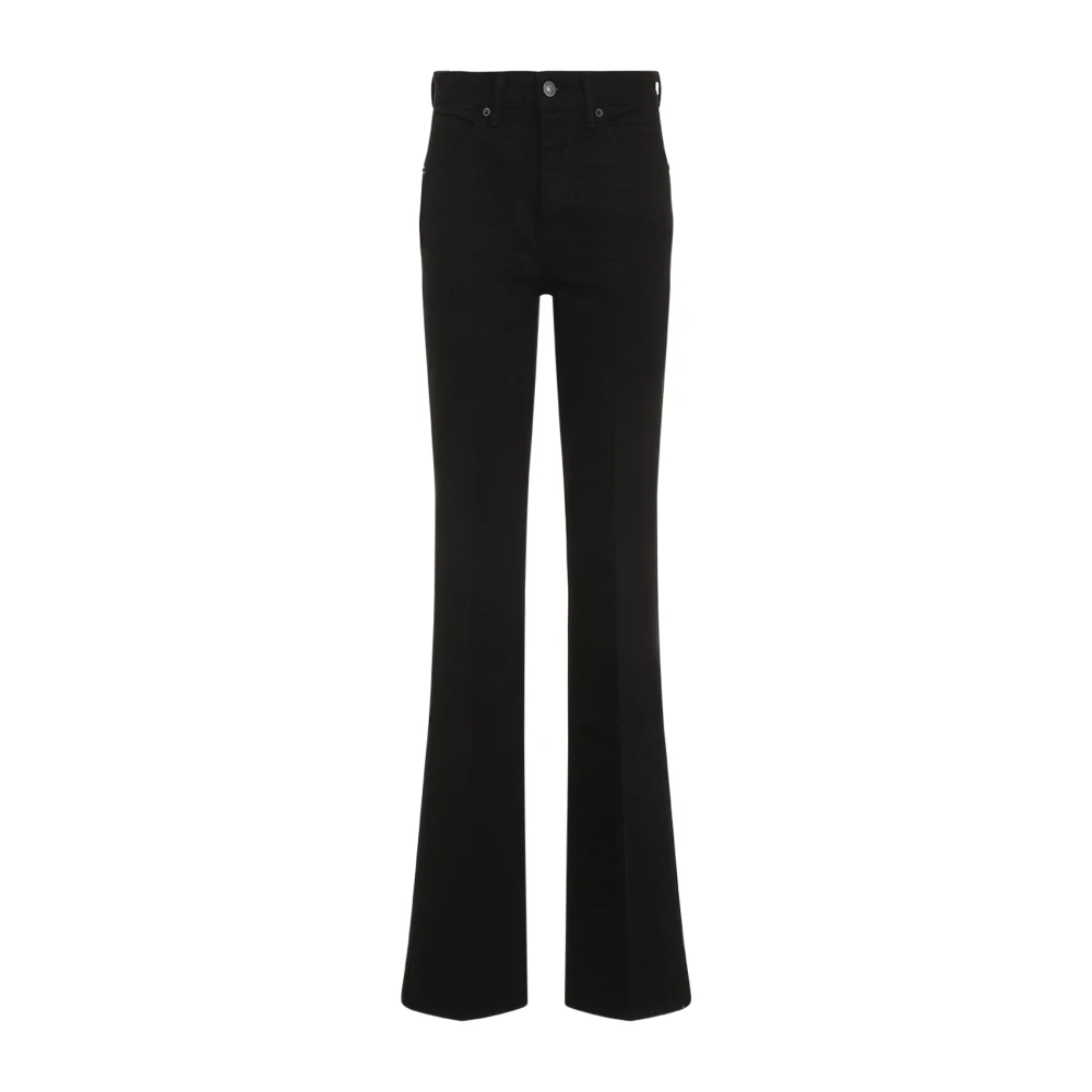 Tom Ford Zwarte Katoenen Flared Jeans Black Dames