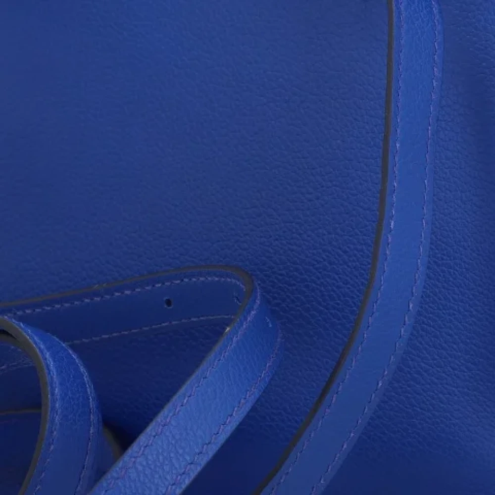 Hermès Vintage Pre-owned Fabric shoulder-bags Blue Dames