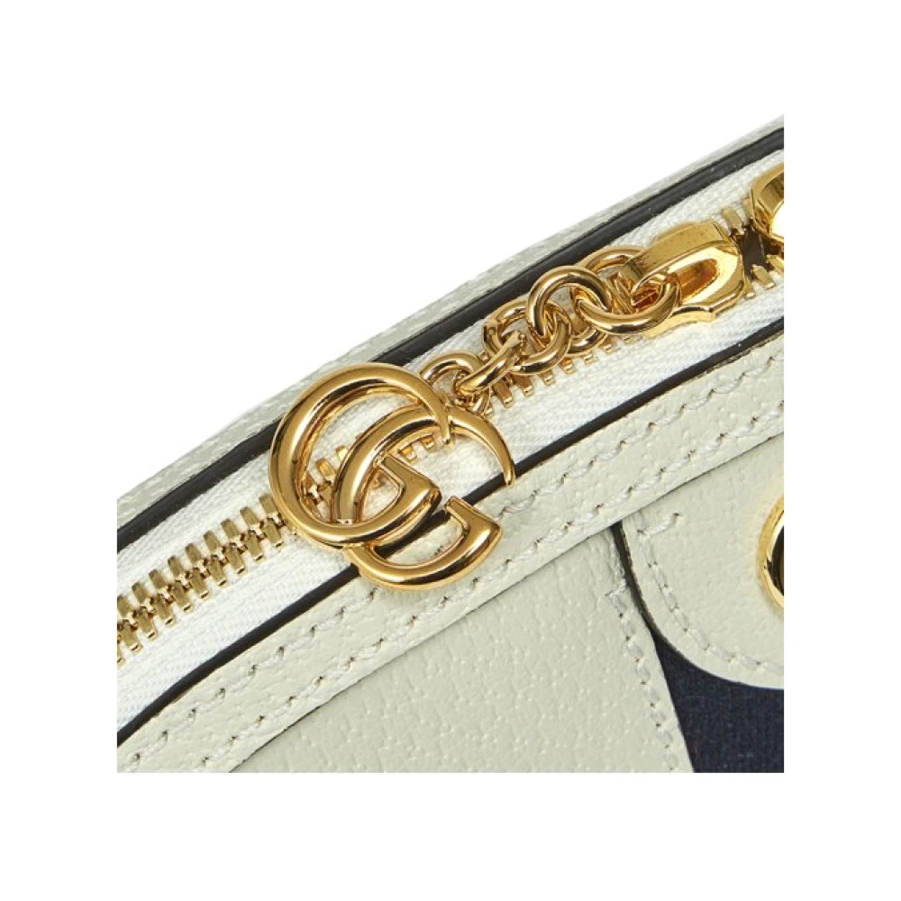 Gucci Ophidia Leren en Sherry Handtas White Dames