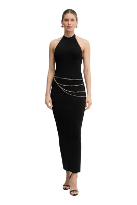 Sybil Draped Chain Gown