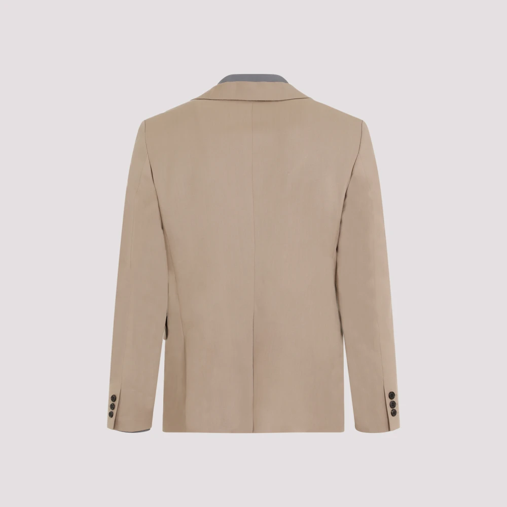 Comme des Garçons Gelaagde wollen jas bruin Brown Heren