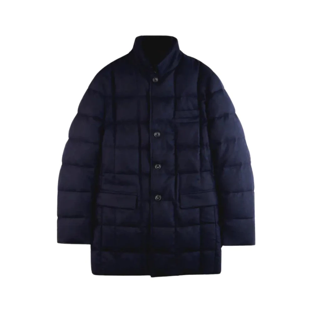 Fay Blauwe Dubbele Voorkant Jas Blue Heren