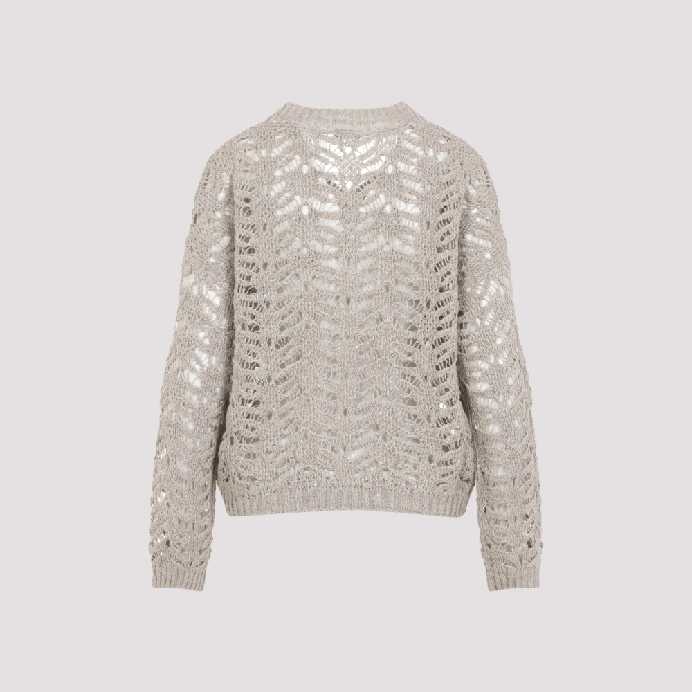 BRUNELLO CUCINELLI Neutrale Trui voor Vrouwen Ss25 Beige Dames