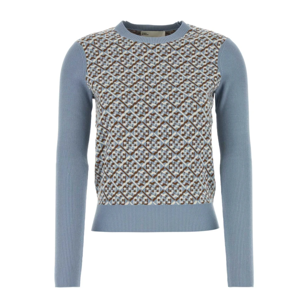 TORY BURCH Stijlvol Geborduurde Viscosemix Trui Multicolor Dames