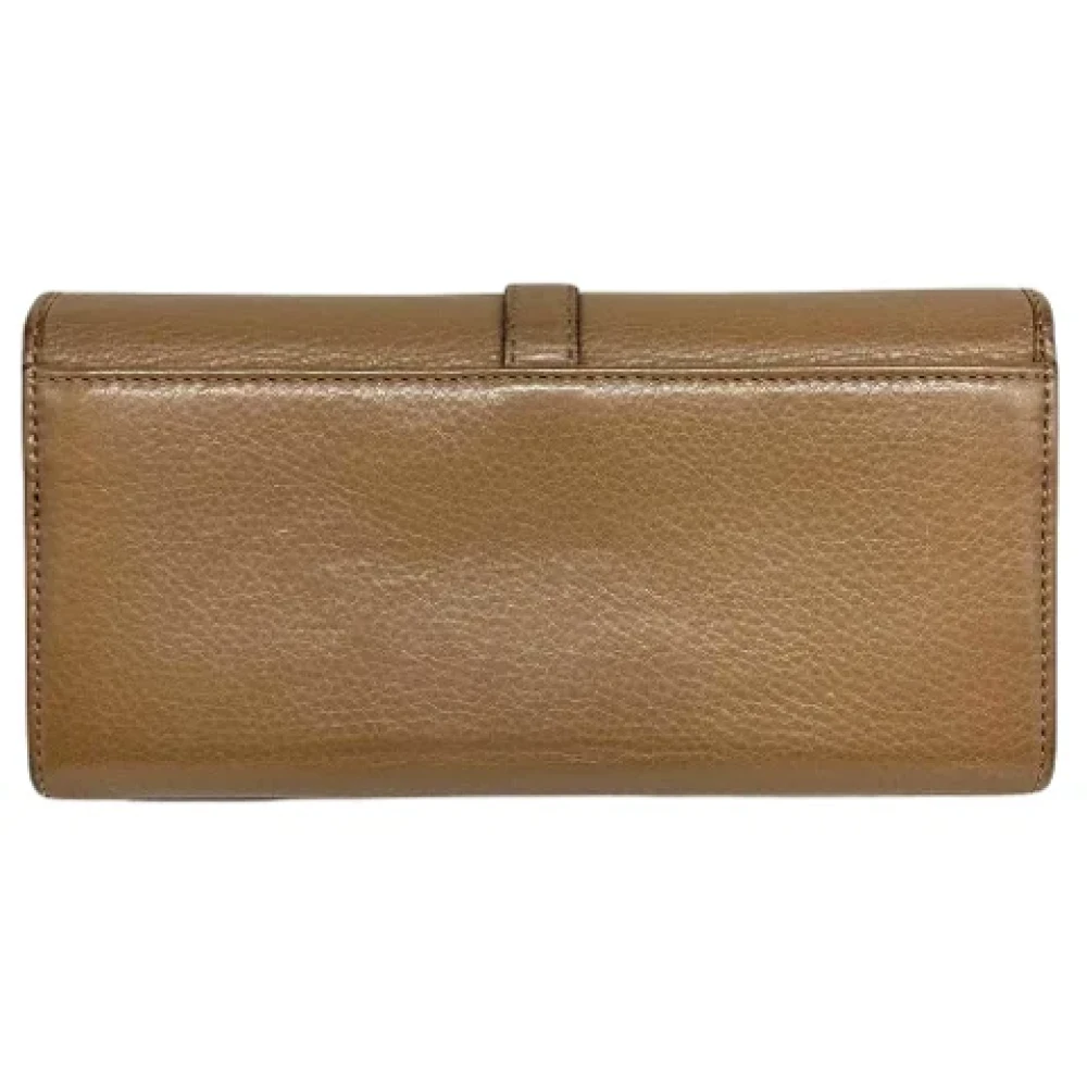 Gucci Vintage Pre-owned Leather wallets Brown Dames