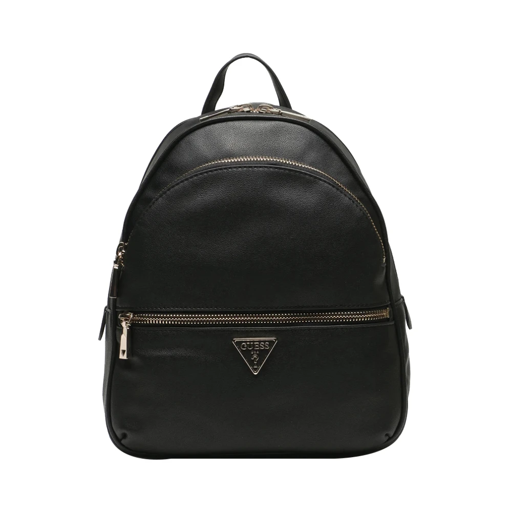 Guess Black Backpacks, Female, One Size, Manhattan Large Backpack