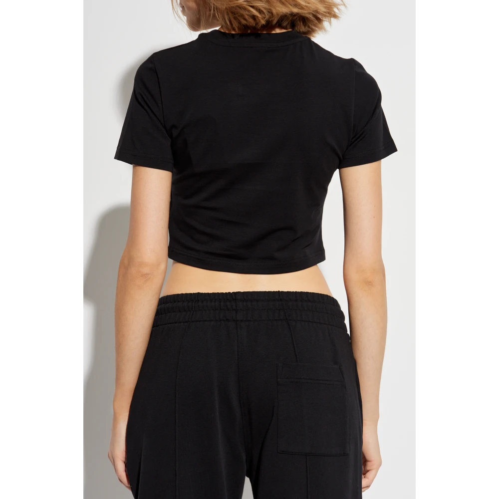 Casablanca Korte T-shirt Black Dames