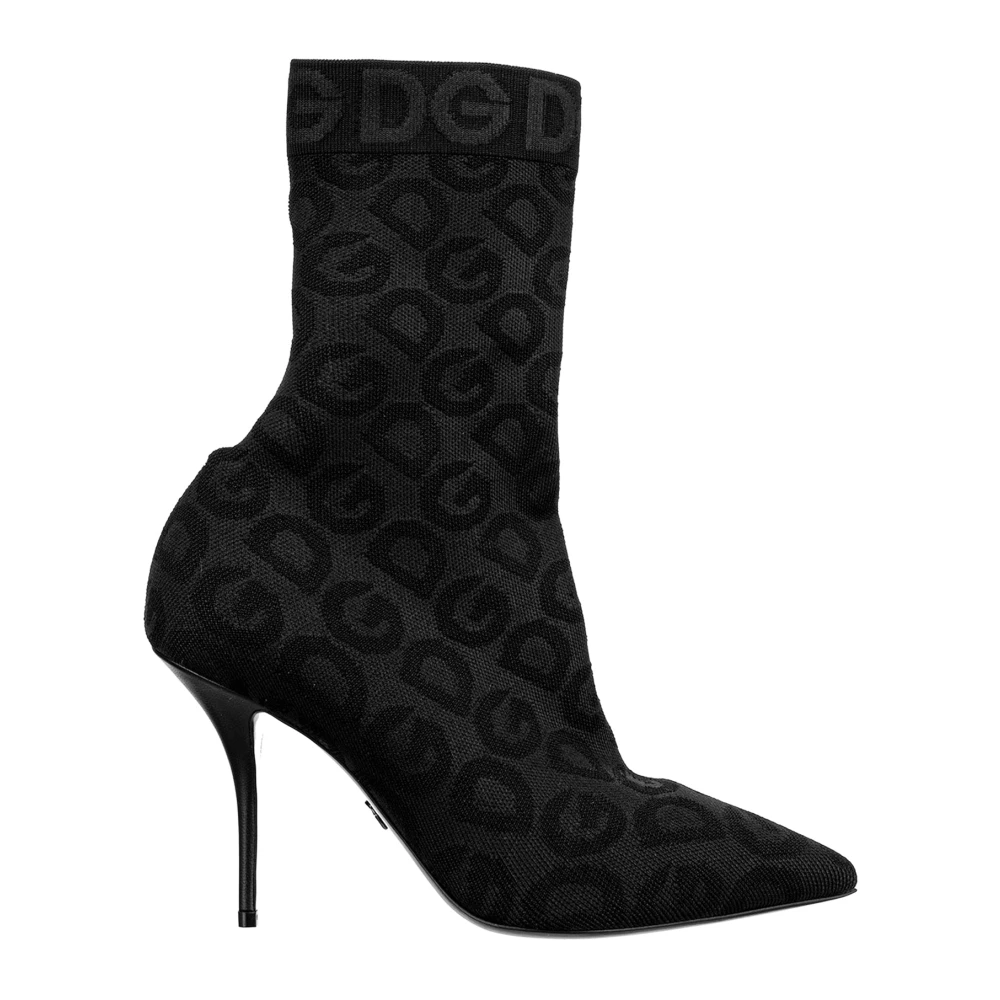 Dolce & Gabbana Logo Sock Laarzen Black Dames