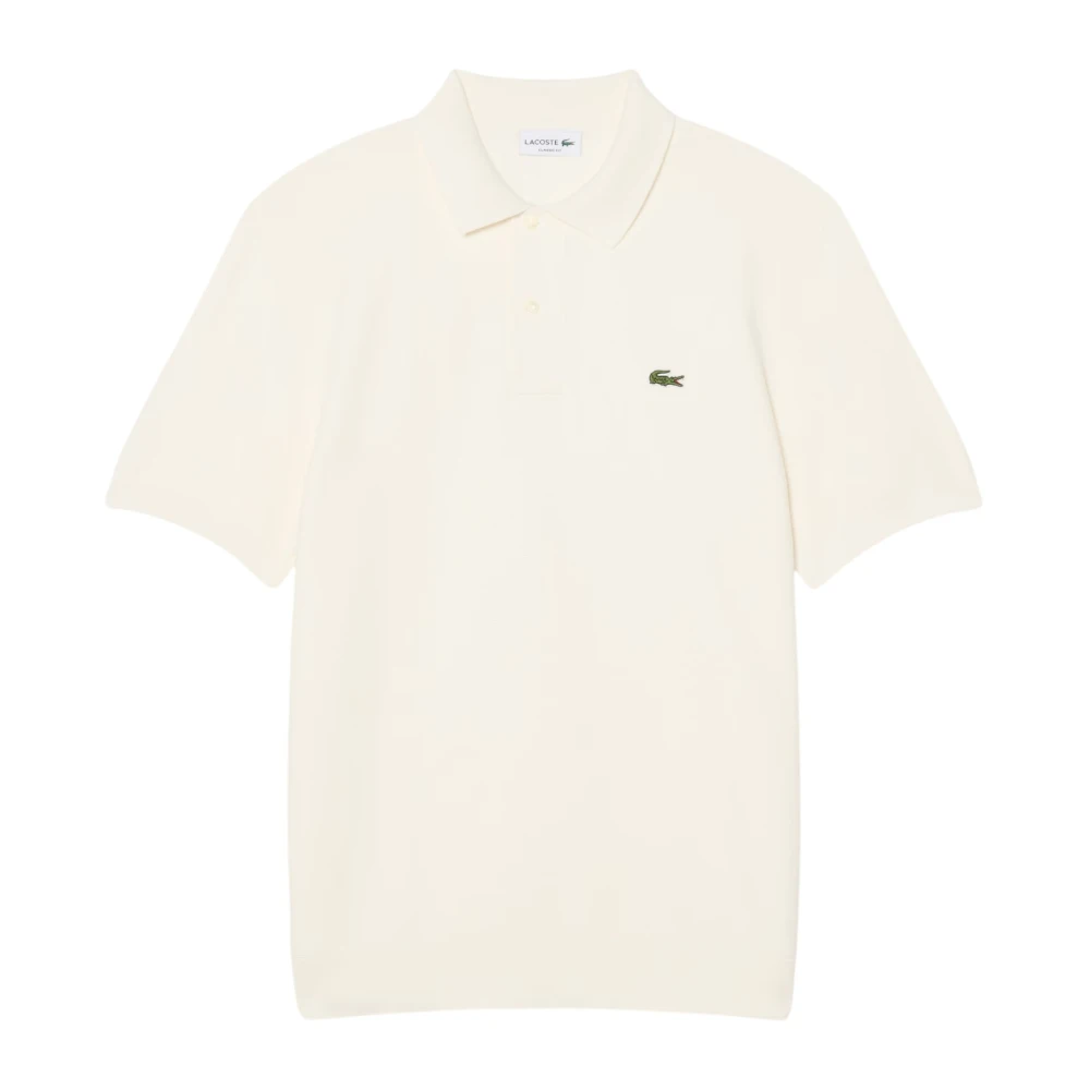 Lacoste Men's White Polo Shirts, M, Bouclé Knit Polo