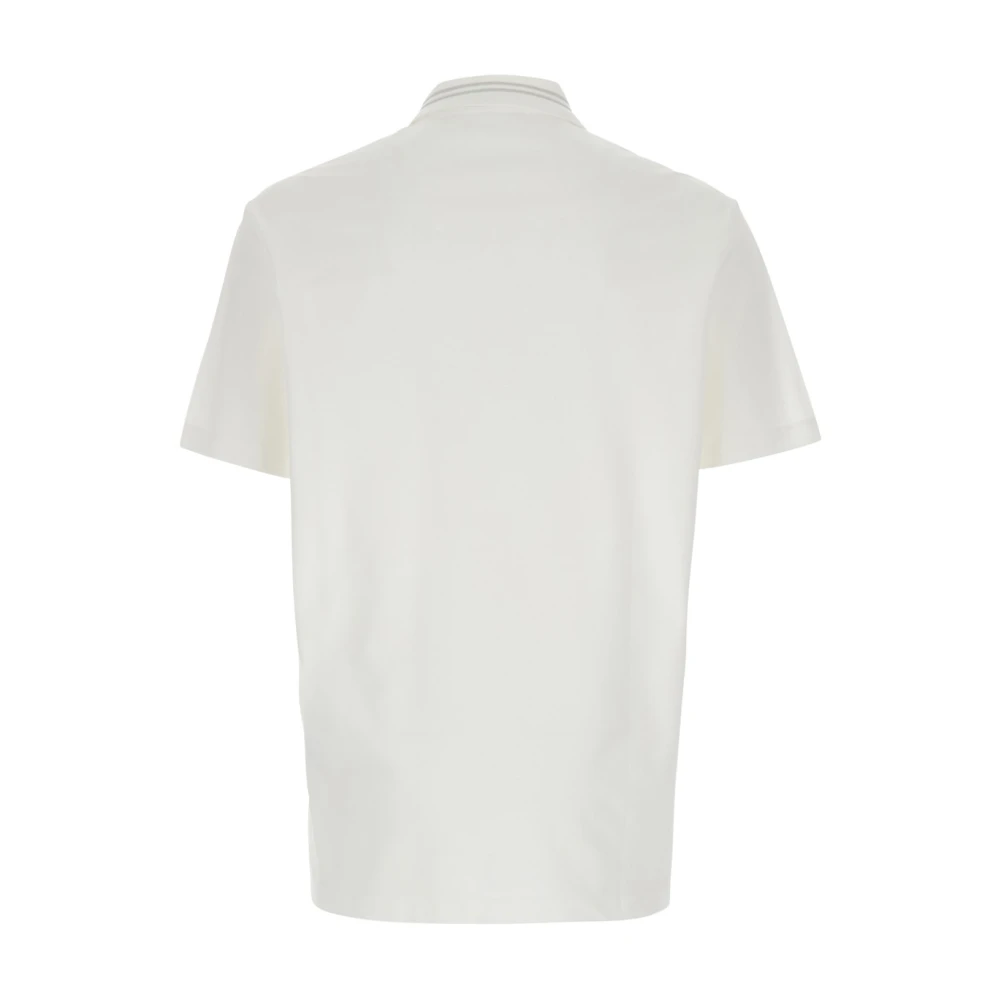 Versace Witte Polo Shirt met Medusa Detail White Heren