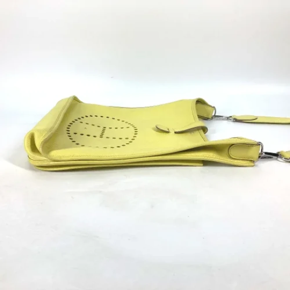 Hermès Vintage Pre-owned Leather crossbody-bags Yellow Dames