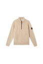 sweat-a-demi-zip-en-coton-desert