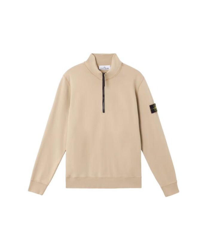 sweat-a-demi-zip-en-coton-desert