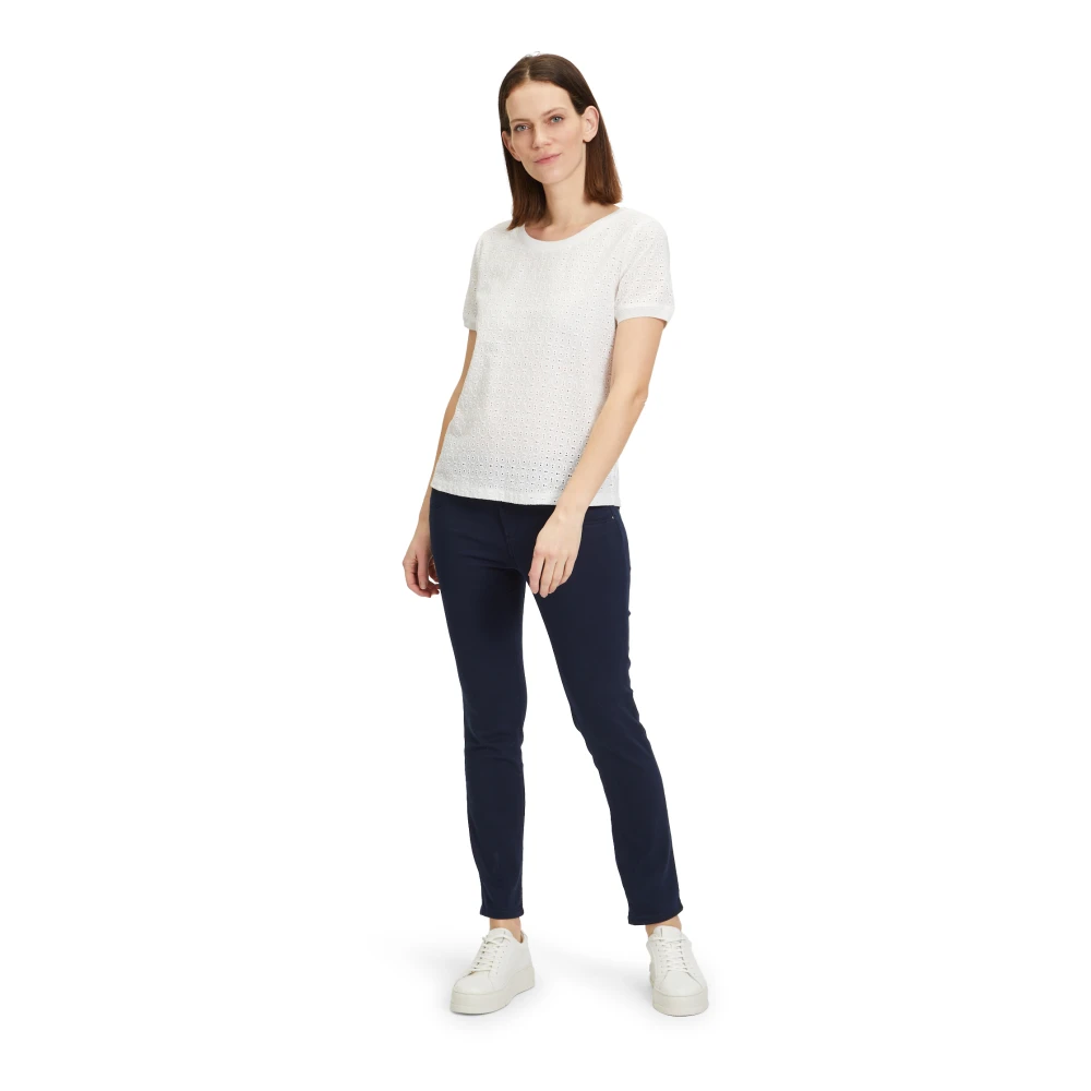 Betty & Co Kanten blouse shirt White Dames