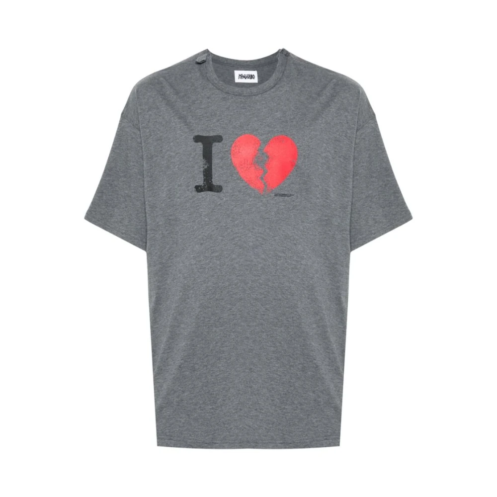 Magliano Grafische Print T-shirt met Ronde Hals Gray Heren