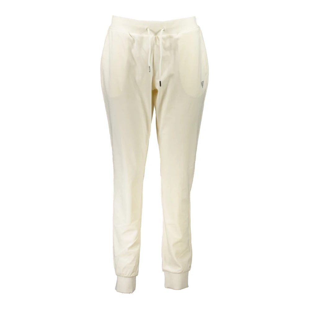 Guess Sportieve Corduroy Broek met Strass Detail White Dames