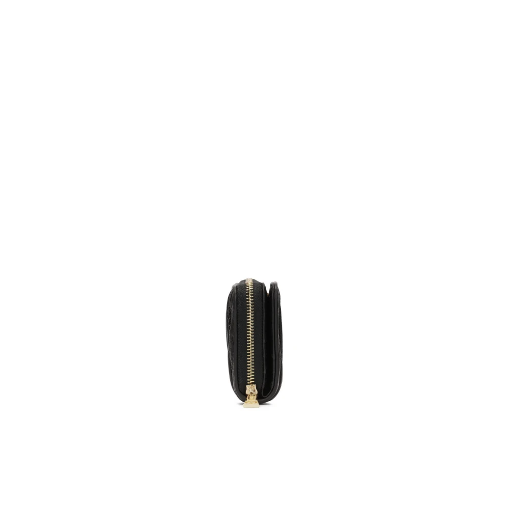 Kazar Grote leren portemonnee met een opvallende vouw Black Dames