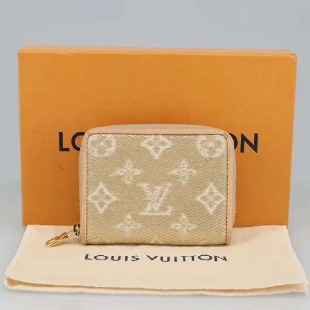 Louis Vuitton Vintage Pre-owned Canvas wallets Beige Dames