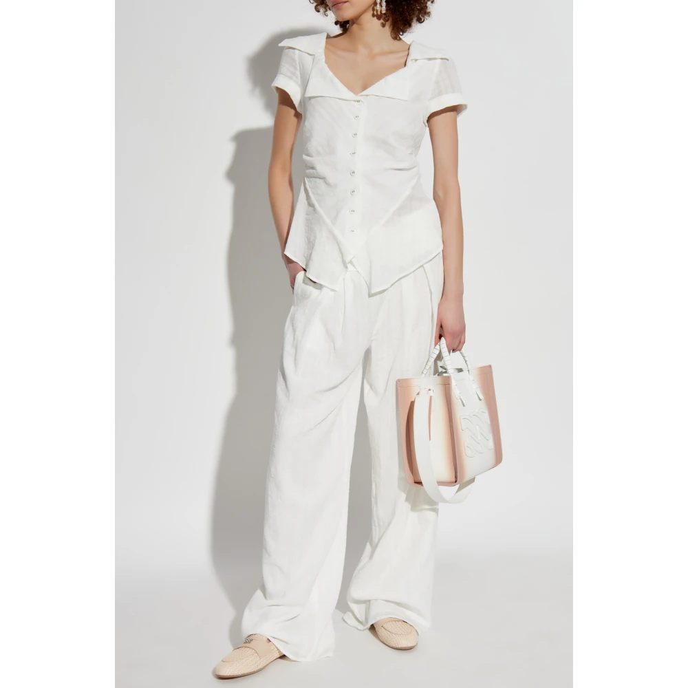 Cult Gaia Top Shallie White Dames