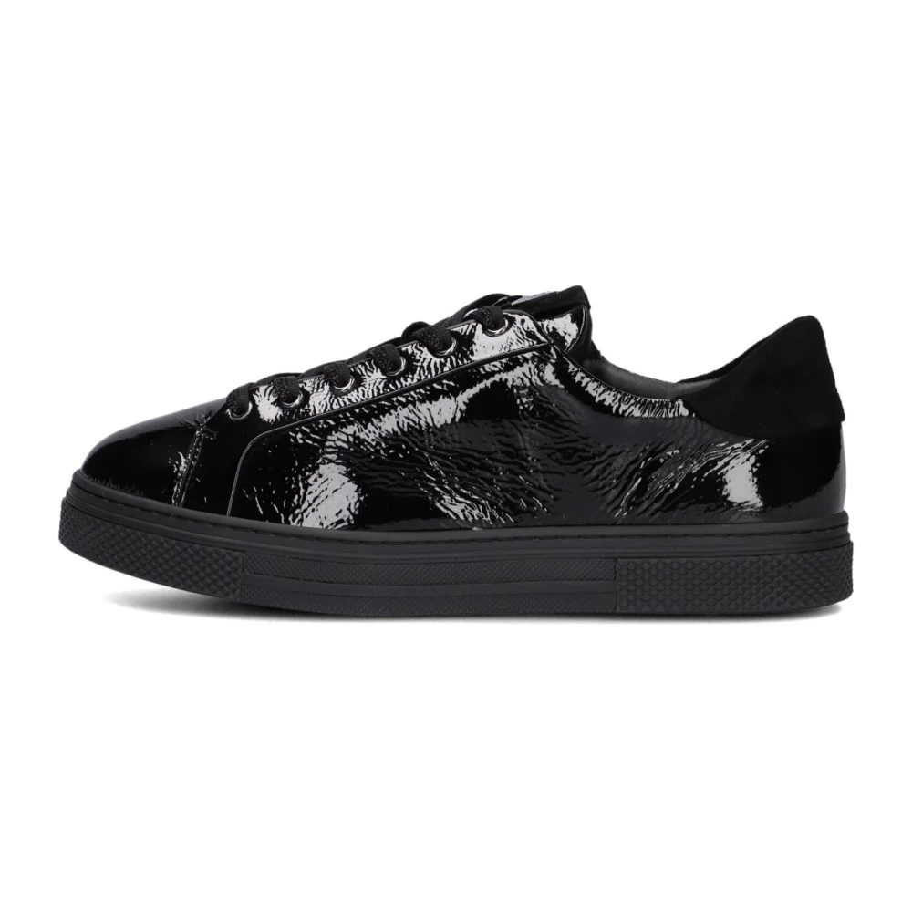 Hassia Zwarte Asti Dames Lage Sneakers Dames Schoenen