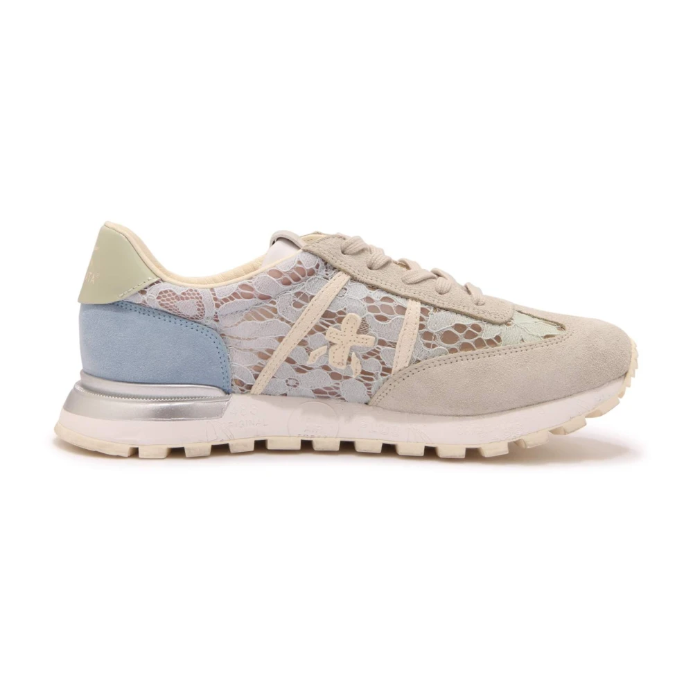Premiata Lace Schoenen -Azzurro- Aqua Dames Schoenen Veelkleurig Multicolor