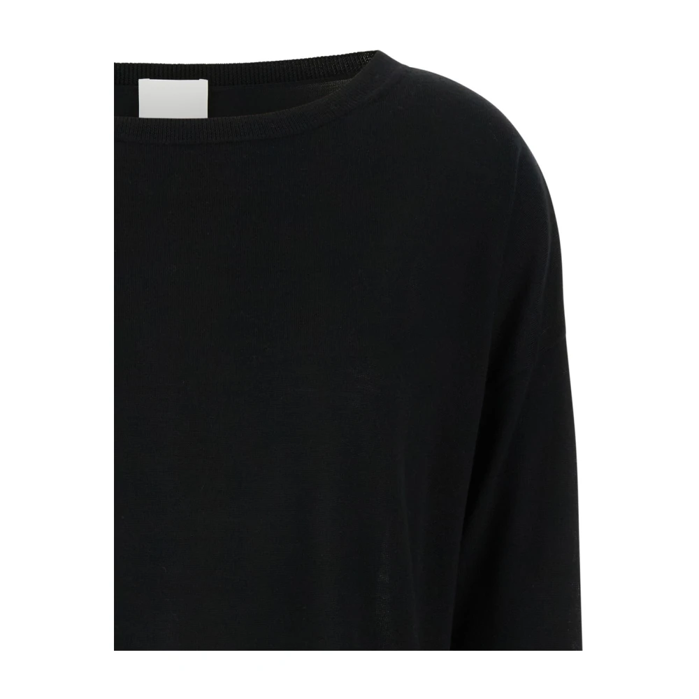 allude Zwarte Boatneck Sweater 1 1 Black Dames