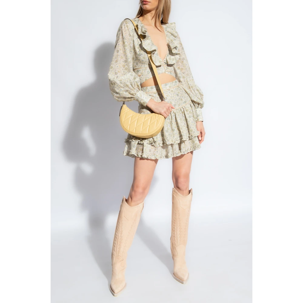Ixiah Dahlia cropped top Beige Dames