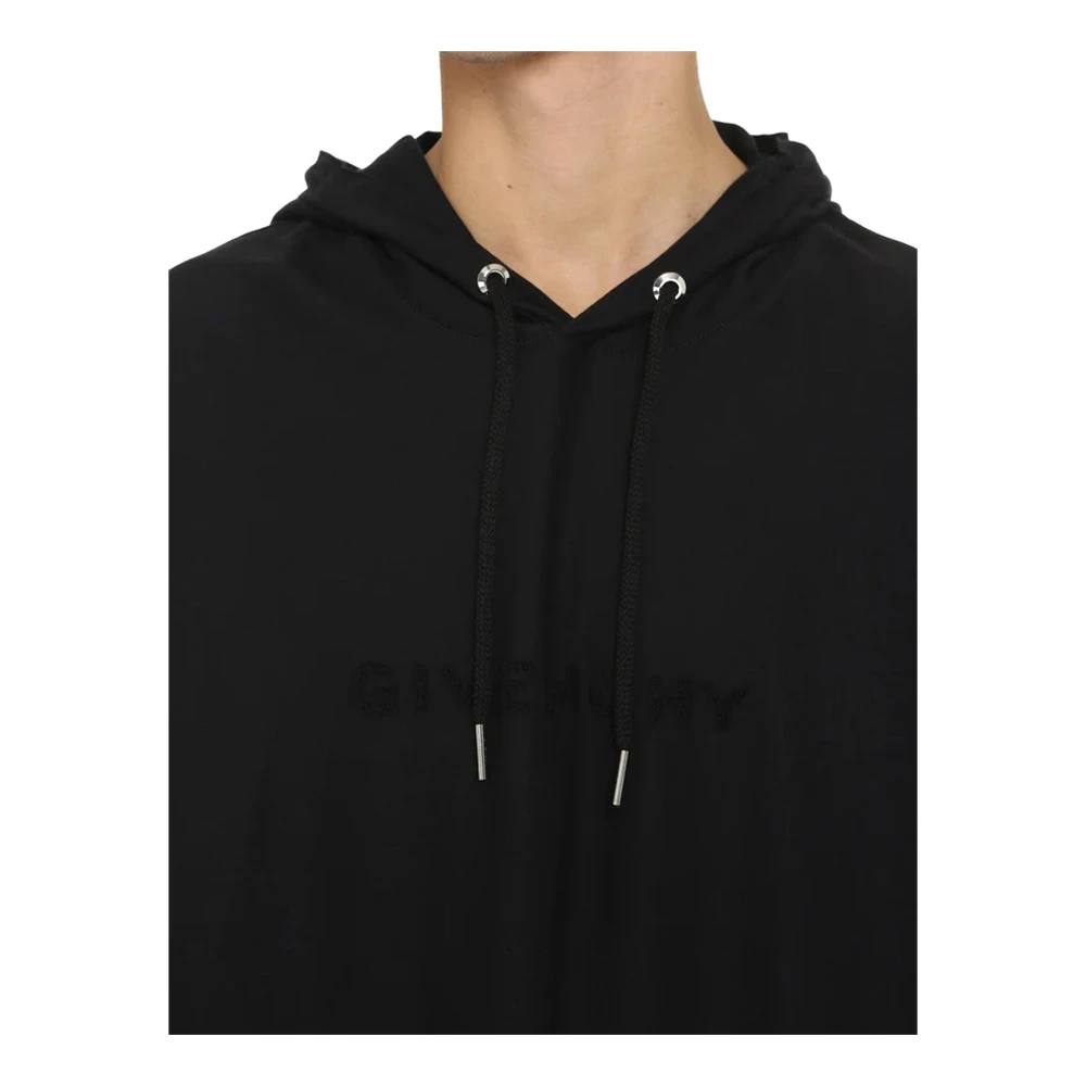 Givenchy Katoenen Sweatshirt met Logodetail Black Heren