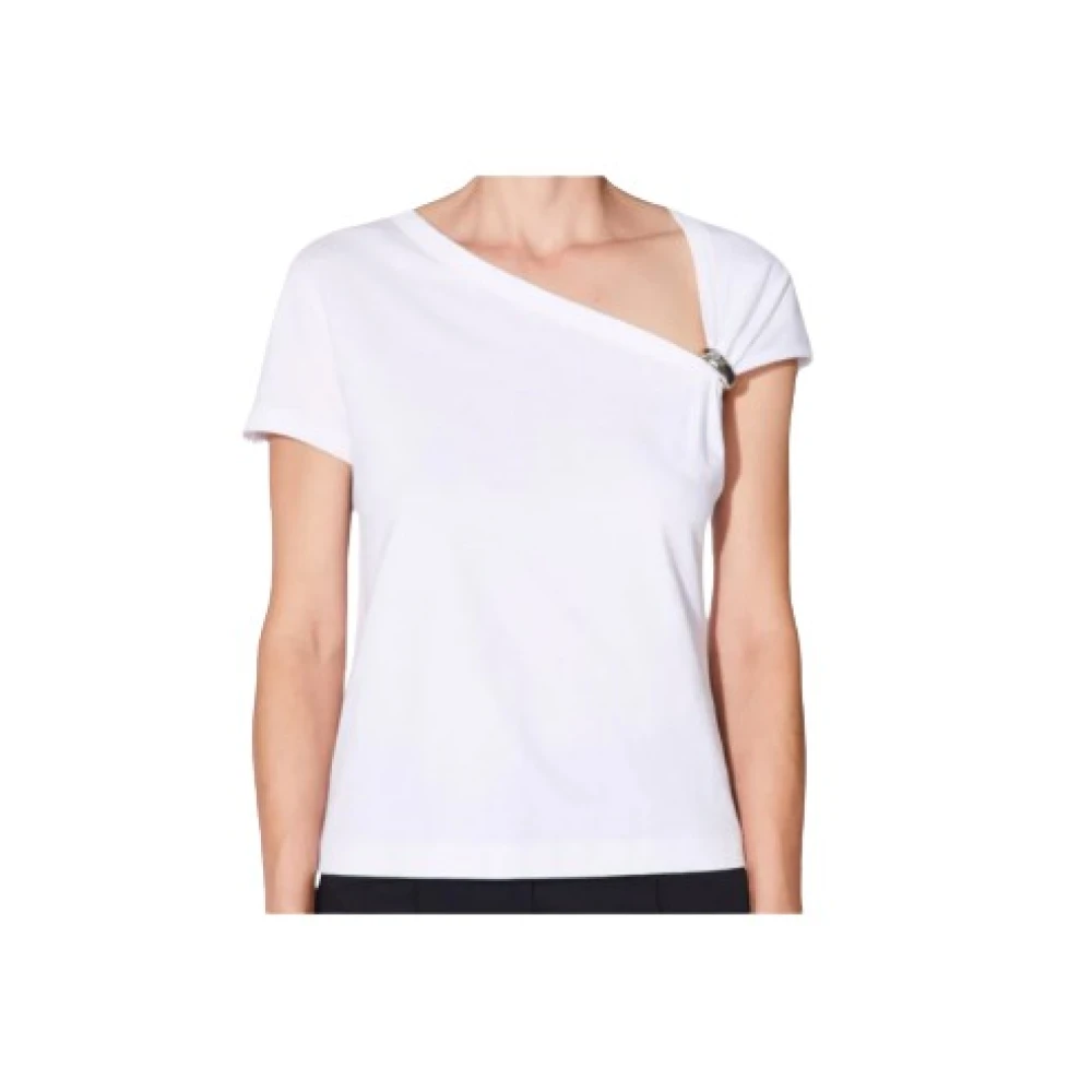 Barbara Bui Wit Jersey Mode T-shirt White Dames