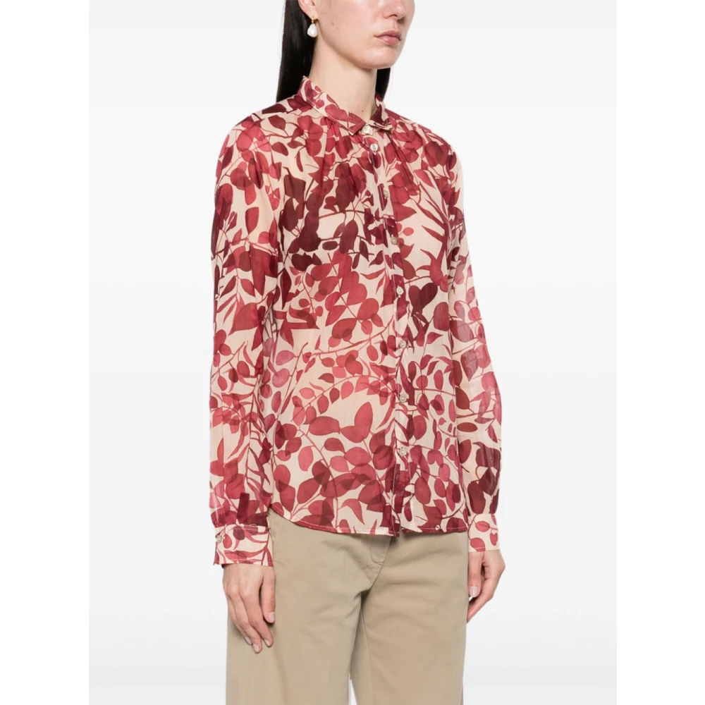 Forte Bianco E Rosso Dames Overhemden Multicolor Dames